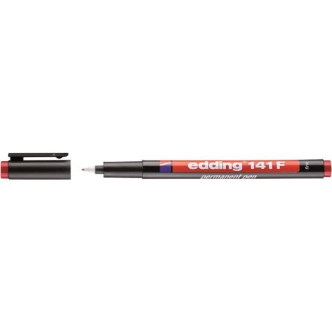 Marker niezmywalny do folii 0,6mm czerwony 141F/002/CZ ED EDDING Marker niezmywalny do folii 0,6mm czerwony 141F/002/CZ ED EDDING