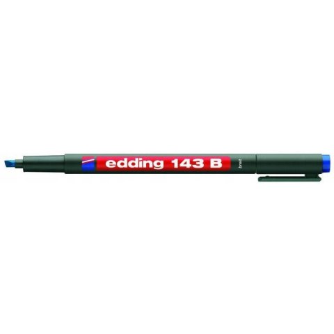 Marker niezmywalny do folii 1-3mm niebieski 143B/003/N ED EDDING Marker niezmywalny do folii 1-3mm niebieski 143B/003/N ED EDDING