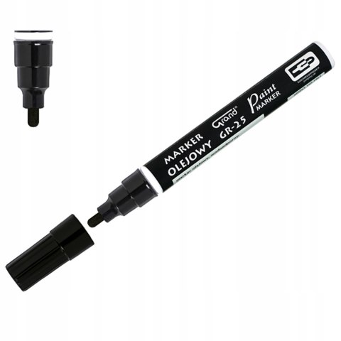 Marker olejowy GR-25 czarny GRAND Marker olejowy GR-25 czarny GRAND