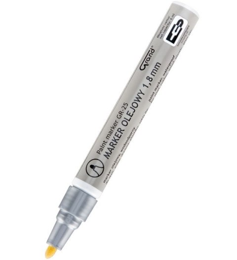 Marker olejowy GR-25 srebrny GRAND Marker olejowy GR-25 srebrny GRAND