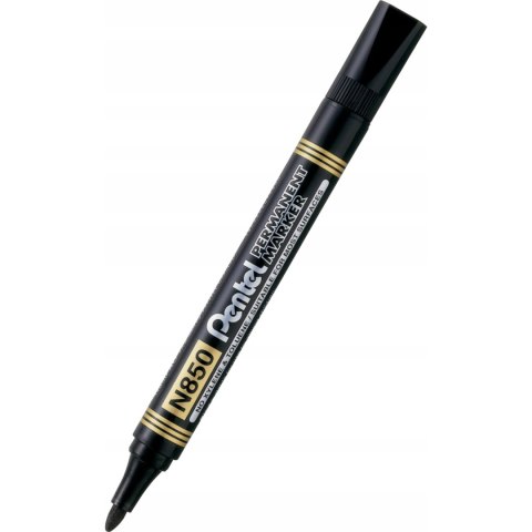 Marker permanentny czarny N850 okrągła końcówka do pisania na każdej powierzchni PENTEL Marker permanentny czarny N850 okrągła końcówka do pisania na każdej powierzchni PENTEL