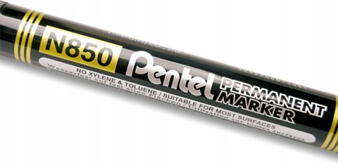 Marker permanentny czarny N850 okrągła końcówka do pisania na każdej powierzchni PENTEL Marker permanentny czarny N850 okrągła końcówka do pisania na każdej powierzchni PENTEL