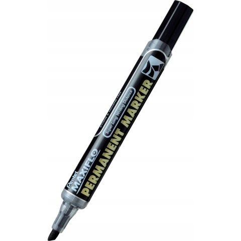 Marker permanentny NLF60 czarny ścięty z tłoczkiem płynny tusz PENTEL Marker permanentny NLF60 czarny ścięty z tłoczkiem płynny tusz PENTEL
