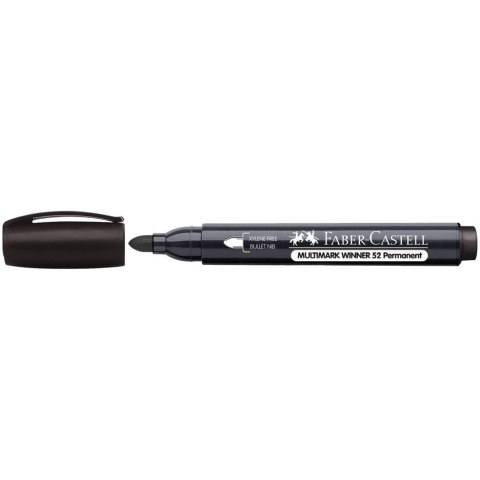 Marker permanentny nr 52/23 czarny okrągła końcówka 157899 Faber-Castell Marker permanentny nr 52/23 czarny okrągła końcówka 157899 Faber-Castell