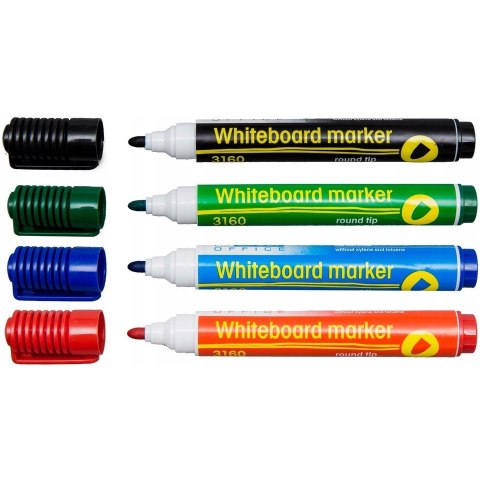 Marker suchościeralny 3160 komplet 4 kolory 105108 D.RECT Marker suchościeralny 3160 komplet 4 kolory 105108 D.RECT