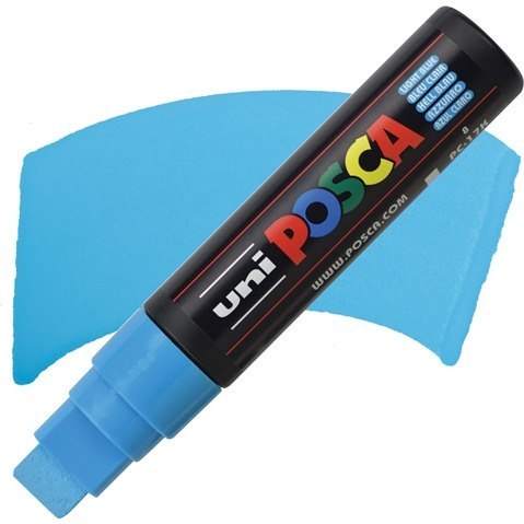 Marker z farbą plakatową Posca PC-17K, jasno niebieski, Uni Marker z farbą plakatową Posca PC-17K, jasno niebieski, Uni
