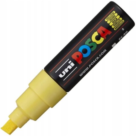 Marker z farbą plakatową Posca PC-8K, żółty, Uni Marker z farbą plakatową Posca PC-8K, żółty, Uni