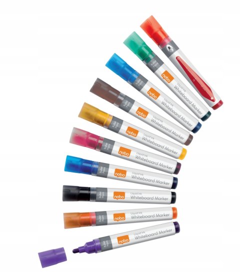Markery Liquid Ink, różne kolory, 10 szt 1915381 Markery Liquid Ink, różne kolory, 10 szt 1915381