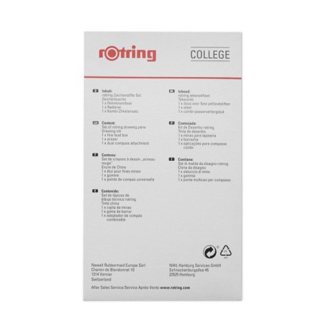 Komplet isograph ROTRING COLLEGE 0,2/0,3/0,5 S0699370 Komplet isograph ROTRING COLLEGE 0,2/0,3/0,5 S0699370