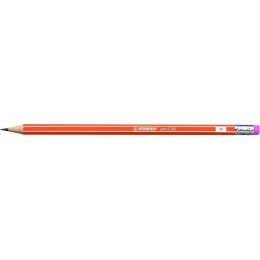 Ołówek STABILO 160 z gumką HB orange 2160/03-HB