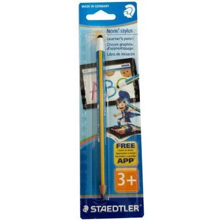Ołówek stylus HB trójkątny niebieski z rysikiem do tabletów SB 119202BKL NORIS Ołówek stylus HB trójkątny niebieski z rysikiem do tabletów SB 119202BKL NORIS