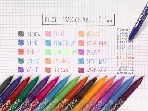 Pióro kulkowe FRIXION 0,7mm niebieskie zmazywalne do notatek PIBL-FR7-L PILOT Pióro kulkowe FRIXION 0,7mm niebieskie zmazywalne do notatek PIBL-FR7-L PILOT