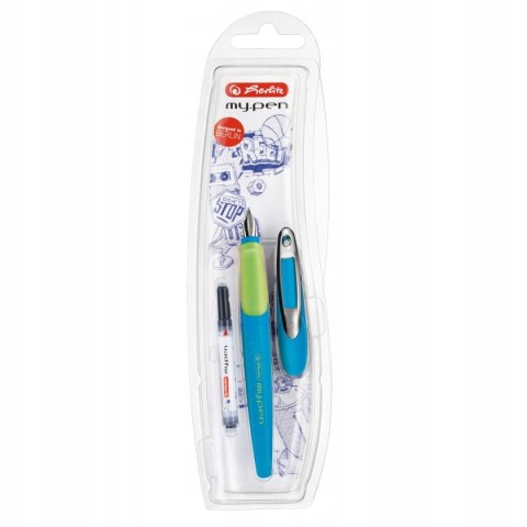 Pióro wieczne my.pen M niebiesko-zielone 10999761 HERLITZ Pióro wieczne my.pen M niebiesko-zielone 10999761 HERLITZ