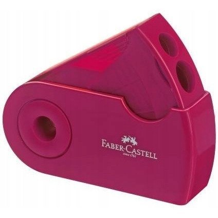 Temperówka podwójna w obudowie SLEEVE czerwona/niebieska FC182701 FABER CASTELL Temperówka podwójna w obudowie SLEEVE czerwona/niebieska FC182701 FABER CASTELL