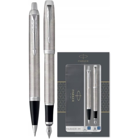 Komplet IM DUO srebrny CT pióro wieczne + długopis PARKER 2183058 Komplet IM DUO srebrny CT pióro wieczne + długopis PARKER 2183058
