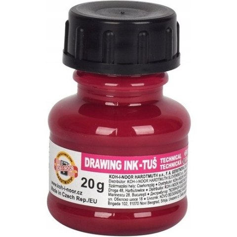 Tusz kreślarski 20g magenta 1417005 KOH-I-NOOR Tusz kreślarski 20g magenta 1417005 KOH-I-NOOR