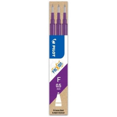 Wkład FRIXION CLIKER 0,5mm fioletowy (3 sztuki) PIBLS-FR5-V-S3-E PILOT Wkład FRIXION CLIKER 0,5mm fioletowy (3 sztuki) PIBLS-FR5-V-S3-E PILOT