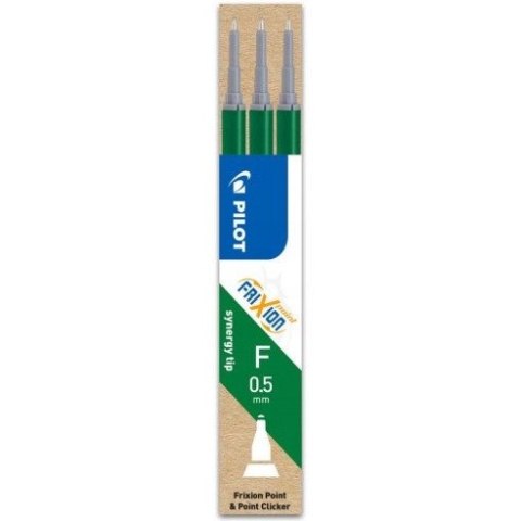 Wkład FRIXION POINT 0,5mm zielony (3 sztuki) PIRBLS-FRP5-G-S3 PILOT Wkład FRIXION POINT 0,5mm zielony (3 sztuki) PIRBLS-FRP5-G-S3 PILOT