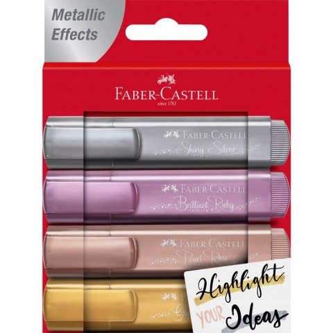 Zakreślacz 1546 metaliczny 4 kolory 154640 Faber Castell Zakreślacz 1546 metaliczny 4 kolory 154640 Faber Castell