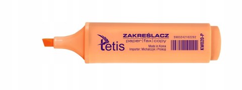 Zakreślacze pastelowe komplet 4szt. KW020-M4 TETIS Zakreślacze pastelowe komplet 4szt. KW020-M4 TETIS