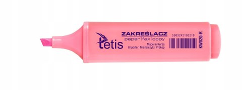 Zakreślacze pastelowe komplet 4szt. KW020-M4 TETIS Zakreślacze pastelowe komplet 4szt. KW020-M4 TETIS