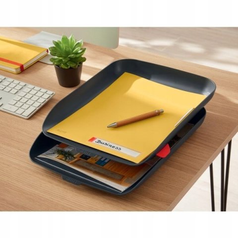 Folder A4 z kieszonką na etykietę, żółty 47080019 LEITZ Folder A4 z kieszonką na etykietę, żółty 47080019 LEITZ