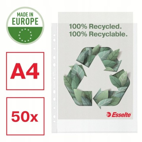 Koszulka groszkowa Recycled Premium PP 70 mic. A4 Maxi opakowanie 100sztuk 627494 ESSELTE Koszulka groszkowa Recycled Premium PP 70 mic. A4 Maxi opakowanie 100sztuk 627494 ESSELTE