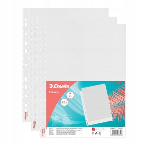 Koszulki ColourBreeze PP 43 mikrony 25 szt. 628486 ESSELTE Koszulki ColourBreeze PP 43 mikrony 25 szt. 628486 ESSELTE