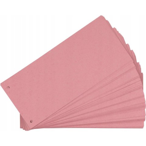 Przekładki do segregatora kartonowe 1/3 A4 105x240mm różowa 100 sztuk 100205027 OXFORD Przekładki do segregatora kartonowe 1/3 A4 105x240mm różowa 100 sztuk 100205027 OXFORD