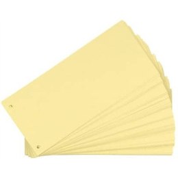 Przekładki do segregatora kartonowe 1/3 A4 105x240mm żółte 100 sztuk 100205026 OXFORD