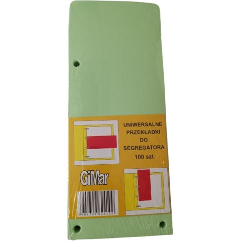 Przekładki 98x240 wąskie (100szt.) odcienie zieleni GIMAR Przekładki 98x240 wąskie (100szt.) odcienie zieleni GIMAR
