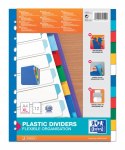 Przekładki do segregatora A4+ MAXI 12 sztuk PP kolorowe 100205086 OXFORD