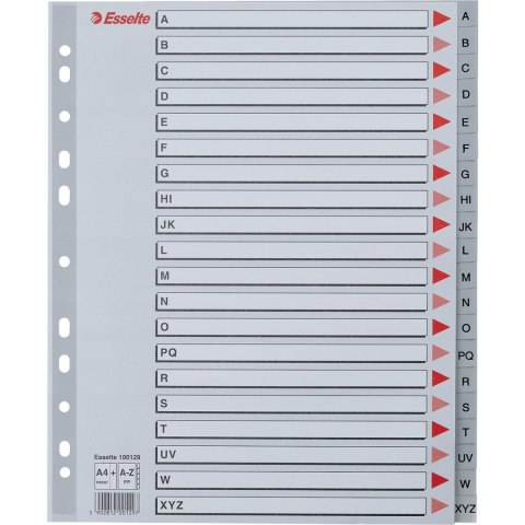 Przekładki MAXI A-Z PP szare 100129 ESSELTE Przekładki MAXI A-Z PP szare 100129 ESSELTE