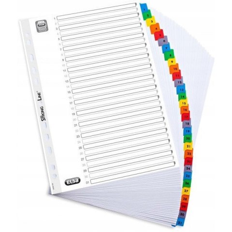 Przekładki kartonowe A4 MYLAR 1-31 numeryczne wzmocnione 100204620 OXFORD Przekładki kartonowe A4 MYLAR 1-31 numeryczne wzmocnione 100204620 OXFORD