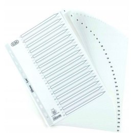 Przekładki numeryczne do segregatora A4 1-31 białe PP 100204793 OXFORD