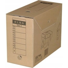Pudło archiwizacyjne pudełko na dokumenty 15,5 cm brązowe kartonowe TRIC 100552624 ELBA