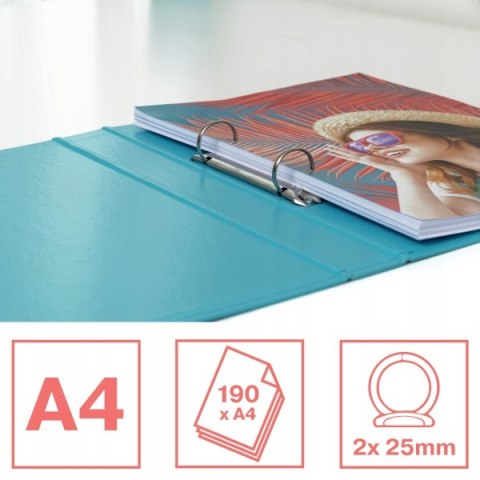 Segregator A4/35/2 ringi COLOUR`ICE niebieski 626497 ESSELTE Segregator A4/35/2 ringi COLOUR`ICE niebieski 626497 ESSELTE