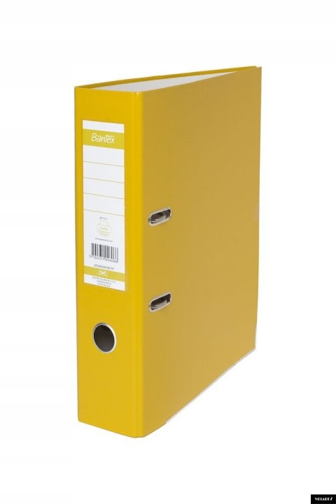 Segregator na dokumenty A4 80mm XXL żółty z szyną 100551786 BANTEX Segregator na dokumenty A4 80mm XXL żółty z szyną 100551786 BANTEX