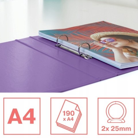 Segregator ringowy Esselte Colour`Breeze A4 42mm 2 ringi lawendowy 628434 Segregator ringowy Esselte Colour`Breeze A4 42mm 2 ringi lawendowy 628434