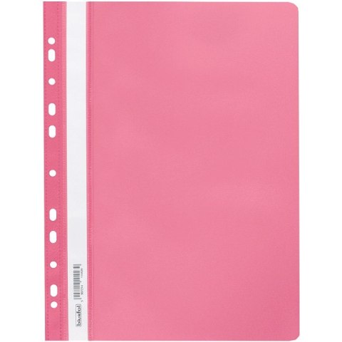 Skoroszyt na dokumenty miękki A4 wpinany do segregatora 20 sztuk różowy SPP-02-10 BIURFOL