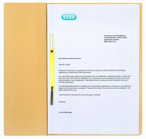 Skoroszyt oczkowy 1/2 A4 kremowy 100551877 ELBA