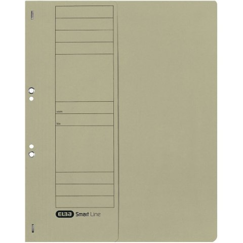 Skoroszyt wpinany do segregatora 1/2 A4 szary 100551880 ELBA