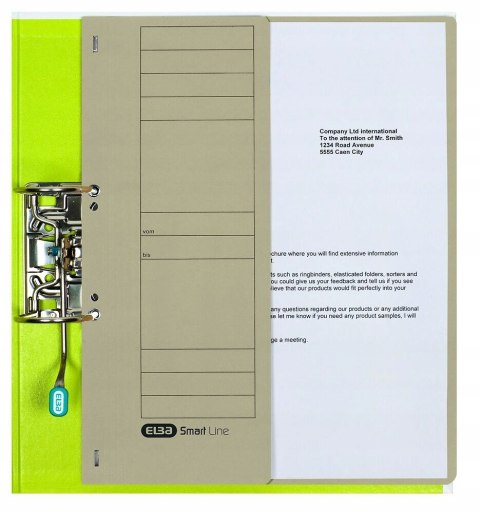 Skoroszyt wpinany do segregatora 1/2 A4 szary 100551880 ELBA Skoroszyt wpinany do segregatora 1/2 A4 szary 100551880 ELBA