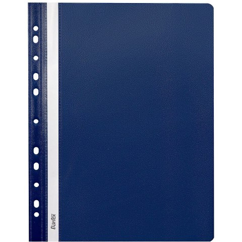 Skoroszyt wpinany do segregatora EVO granatowy 25 sztuk 400076701 BANTEX BUDGET