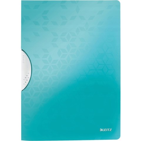 Skoroszyt z klipem LEITZ WOW turkusowy 41850051 Skoroszyt z klipem LEITZ WOW turkusowy 41850051