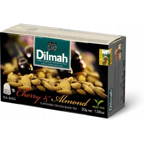 Herbata DILMAH (20 torebek) czarna z aromatem WIŚNIA & MIGDAŁ Herbata DILMAH (20 torebek) czarna z aromatem WIŚNIA & MIGDAŁ
