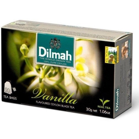 Herbata DILMAH (20 torebek) czarna z aromatem Wanilii Herbata DILMAH (20 torebek) czarna z aromatem Wanilii