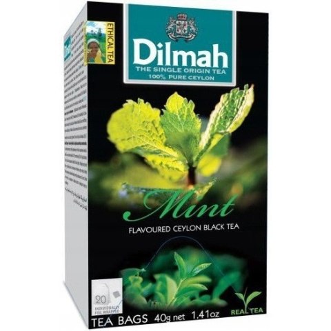 Herbata DILMAH (20 torebek) czarna z aromatem mięty 30 g Herbata DILMAH (20 torebek) czarna z aromatem mięty 30 g