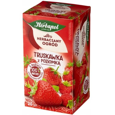Herbata HERBAPOL owocowo-ziołowa (20 tb) truskawka z poziomką 50g HERBACIANY OGRÓD Herbata HERBAPOL owocowo-ziołowa (20 tb) truskawka z poziomką 50g HERBACIANY OGRÓD
