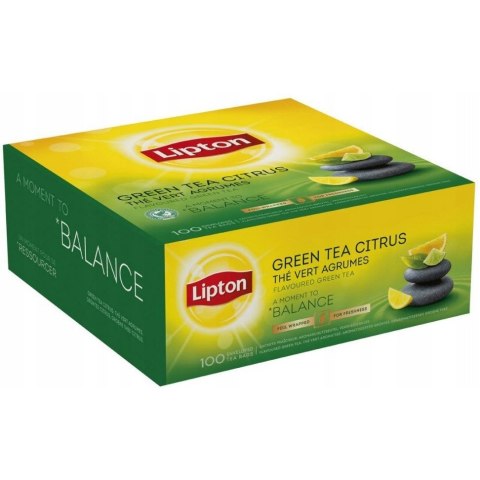 Herbata LIPTON zielona (100 kopert) Green Tea Citrus Herbata LIPTON zielona (100 kopert) Green Tea Citrus